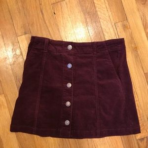 Corduroy skirt